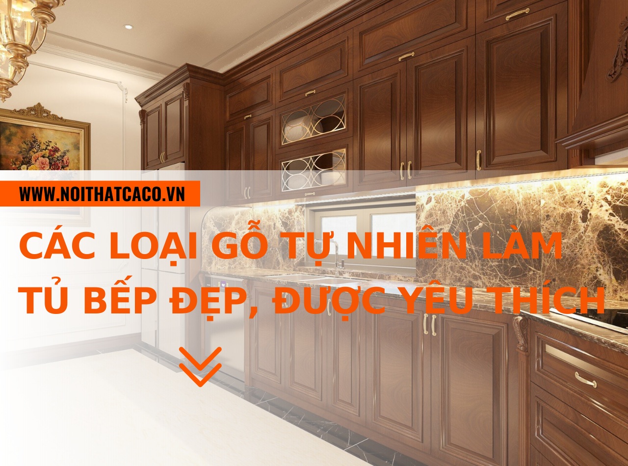 Các loại gỗ tự nhiên làm tủ bếp đẹp, được yêu thích nhất năm