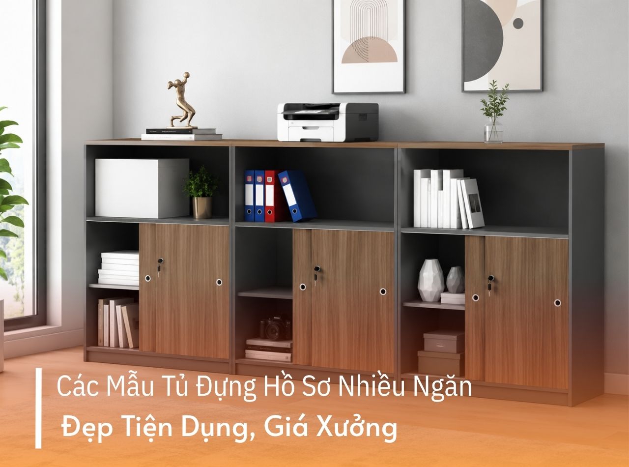 Các Mẫu Tủ Đựng Hồ Sơ Nhiều Ngăn Đẹp Hiện Đại 2026