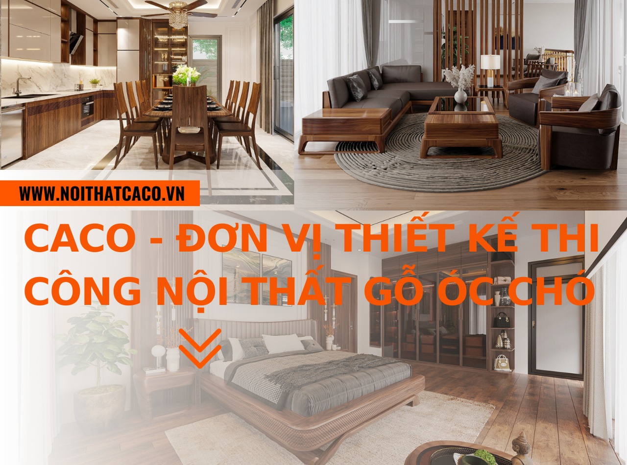 CaCo - đơn vị thiết kế thi công nội thất gỗ óc chó uy tín