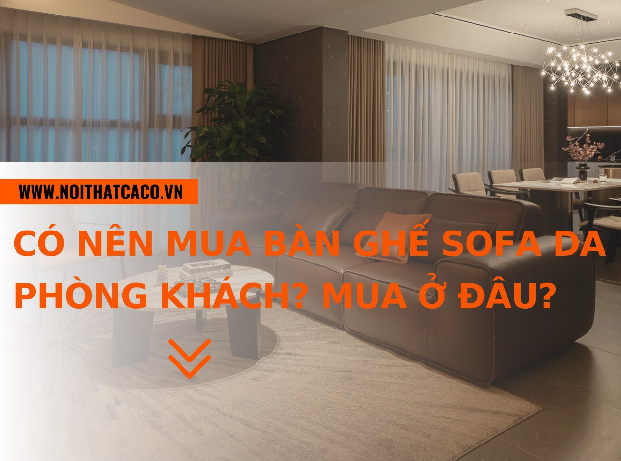 Có nên mua bàn ghế sofa da phòng khách? Mua ở đâu?