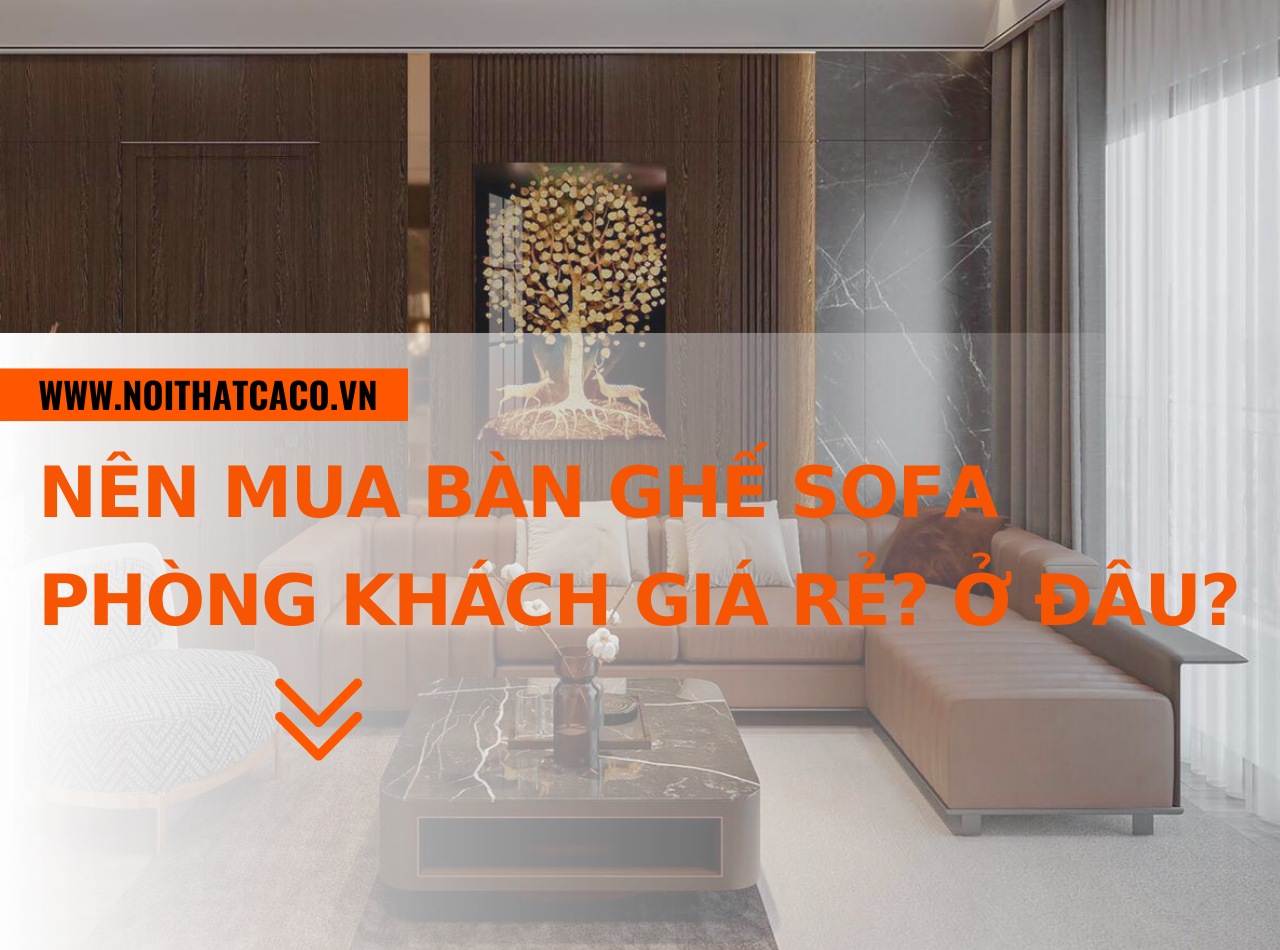 Có nên mua bàn ghế sofa phòng khách giá rẻ? Mua ở đâu?