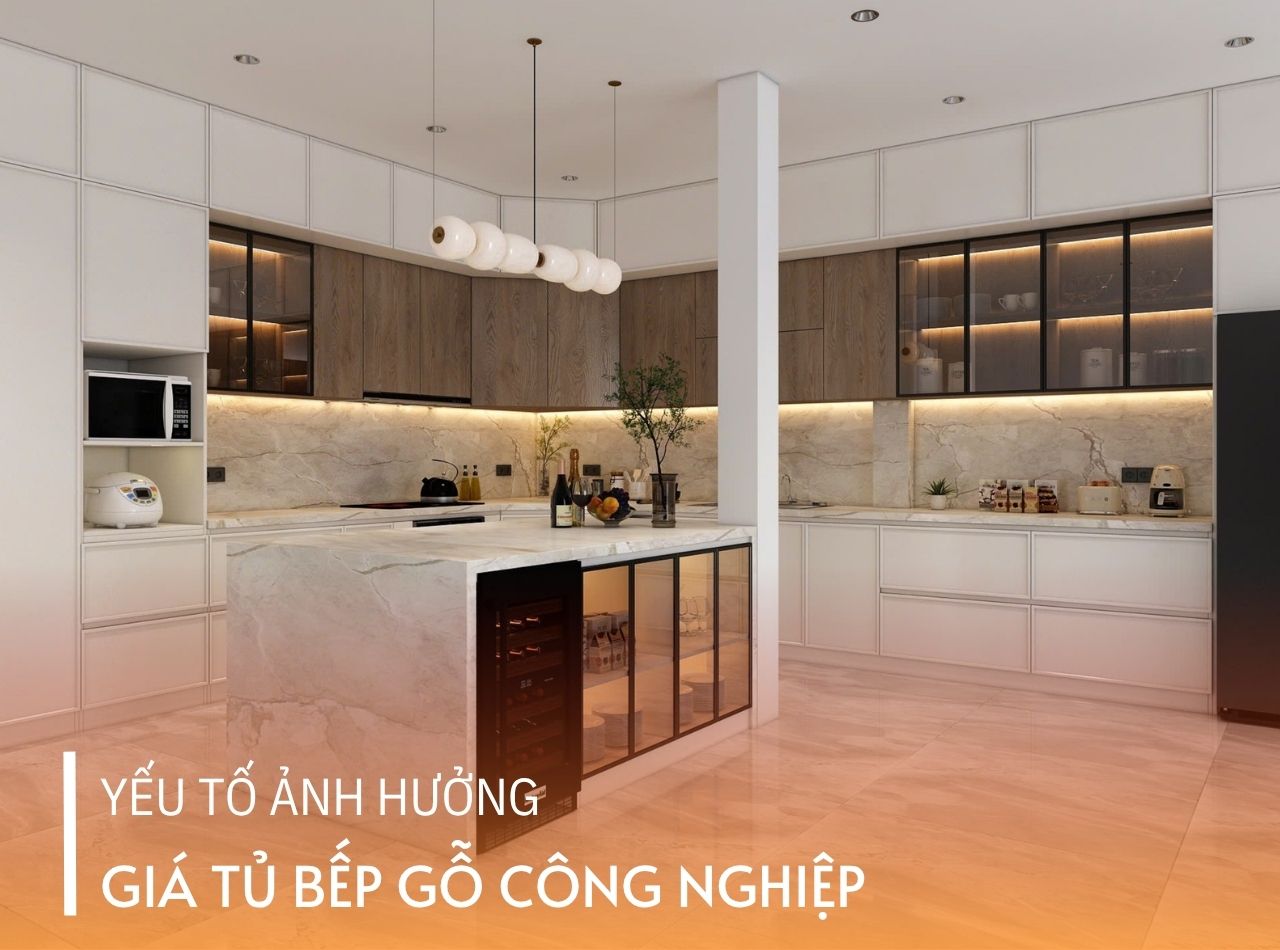 Giá Tủ Bếp Gỗ Công Nghiệp Phụ Thuộc Những Yếu Tố Nào?