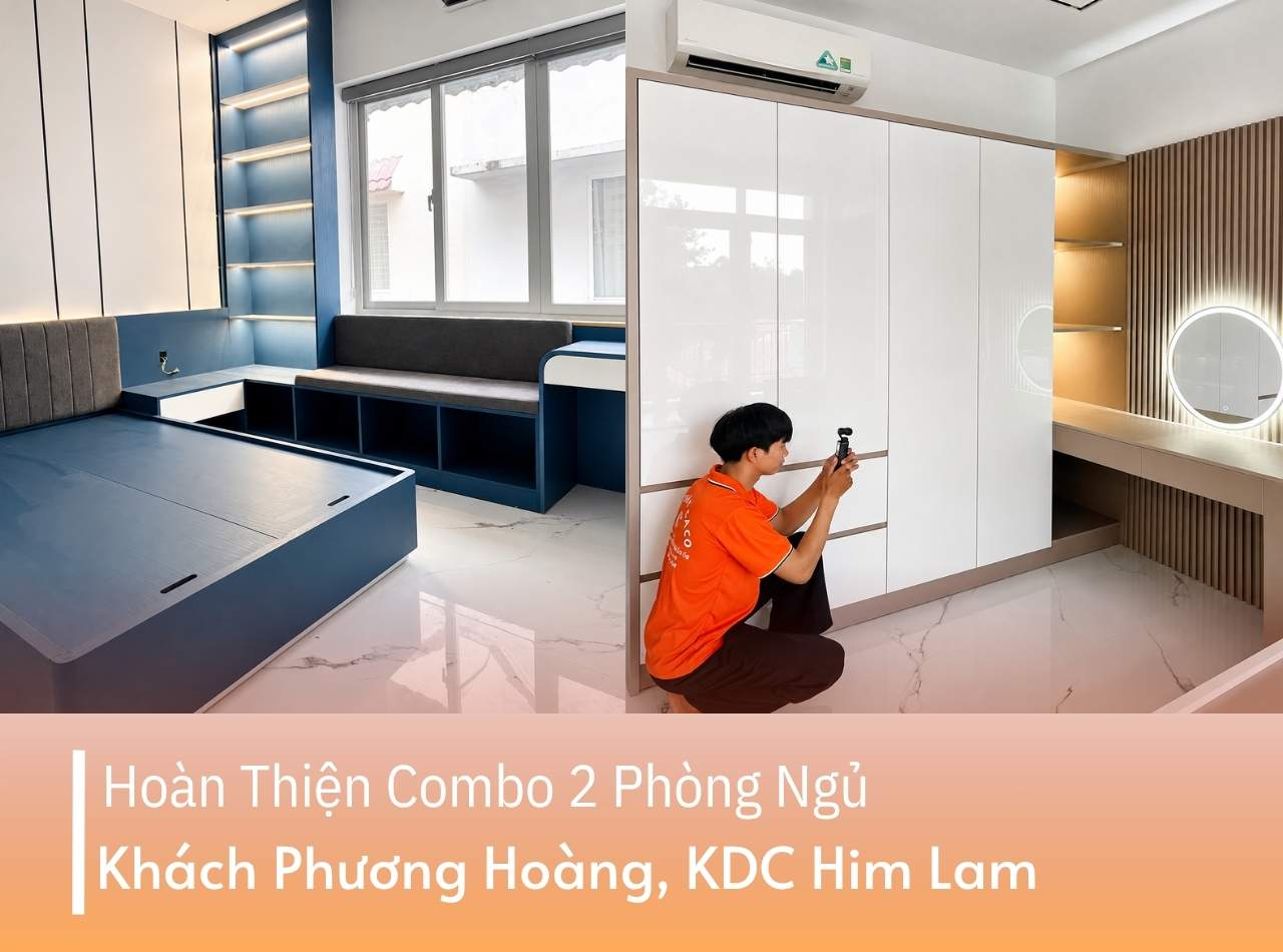 Hoàn Thiện Combo 2 Phòng Ngủ Cho Khách P.Hoàng Tại KDC Him Lam