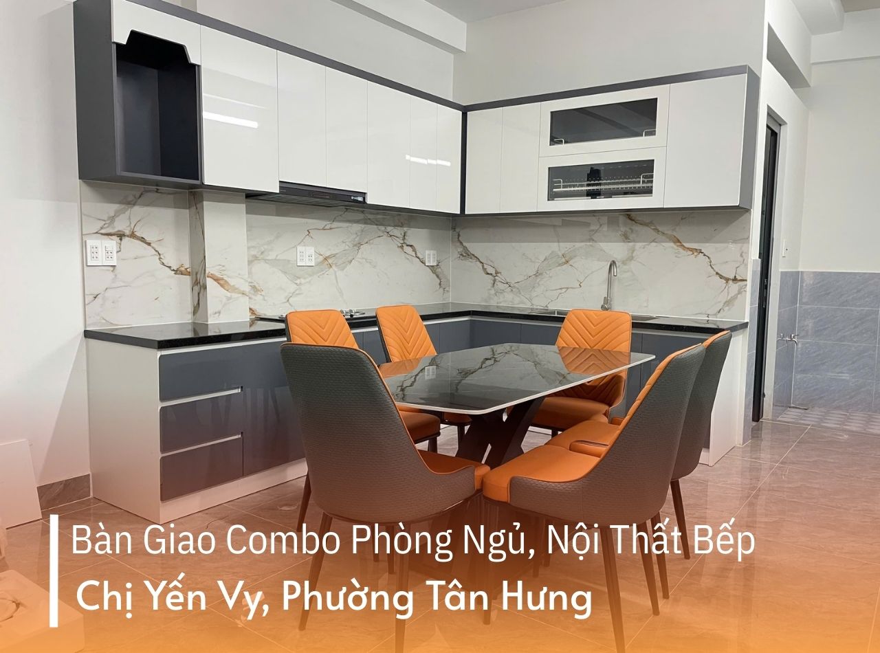 Hoàn Thiện Combo Nội Thất Bếp, Phòng Ngủ Chị Vy P. Tân Hưng