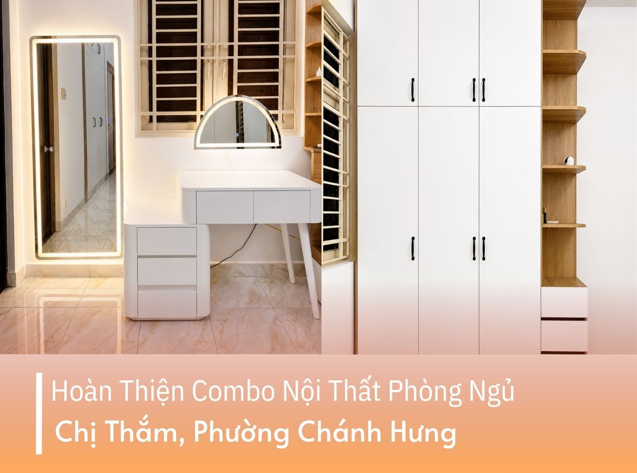 Hoàn Thiện Combo Nội Thất Phòng Ngủ Cho Chị Thắm