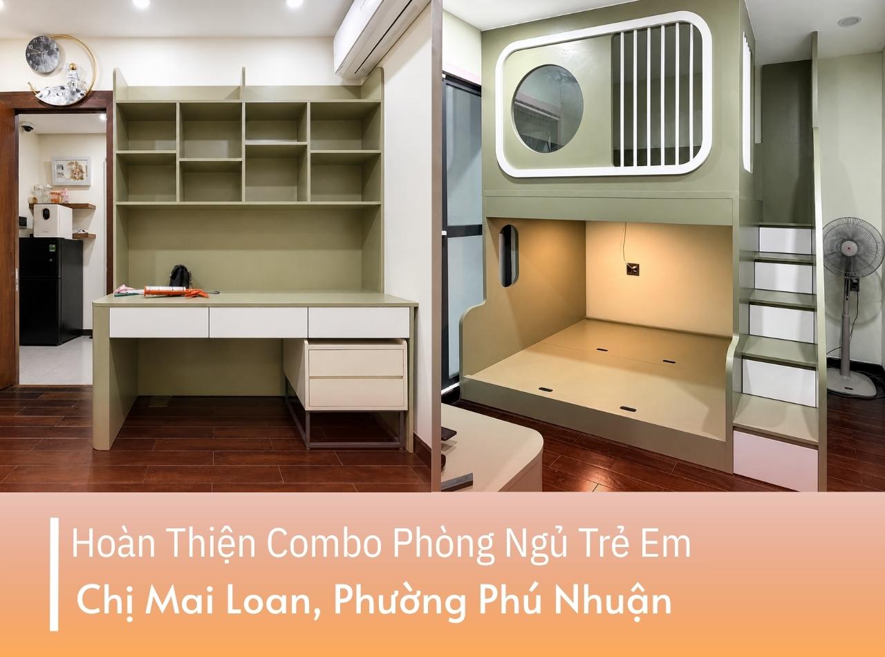 Hoàn Thiện Combo Phòng Ngủ Trẻ Em Chị Loan Phú Nhuận