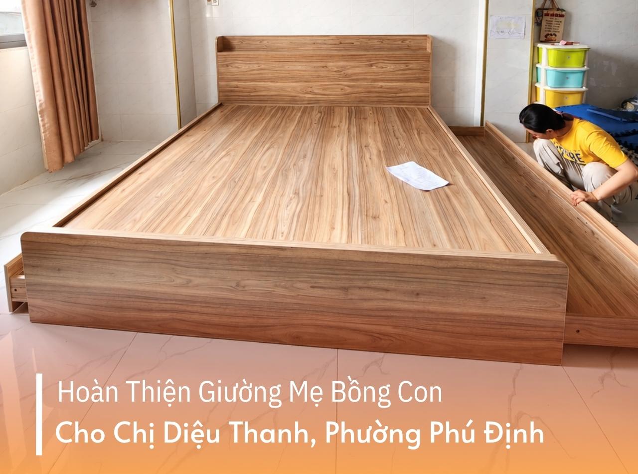 Hoàn Thiện Giường Mẹ Bồng Con Cho Chị Diệu Thanh