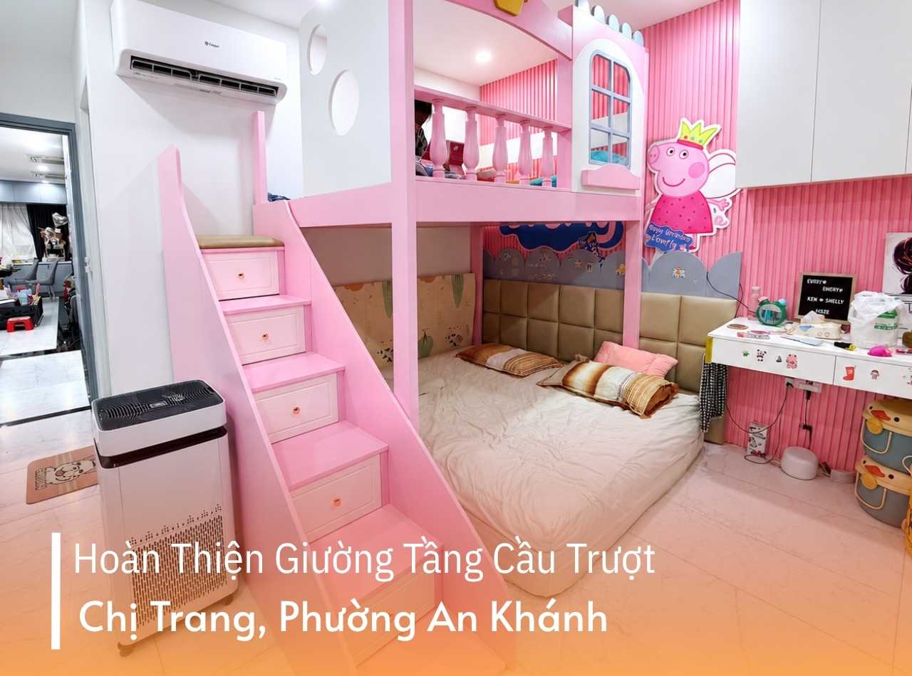 Hoàn Thiện Giường Tầng Cầu Trượt Chị Trang Tại An Khánh