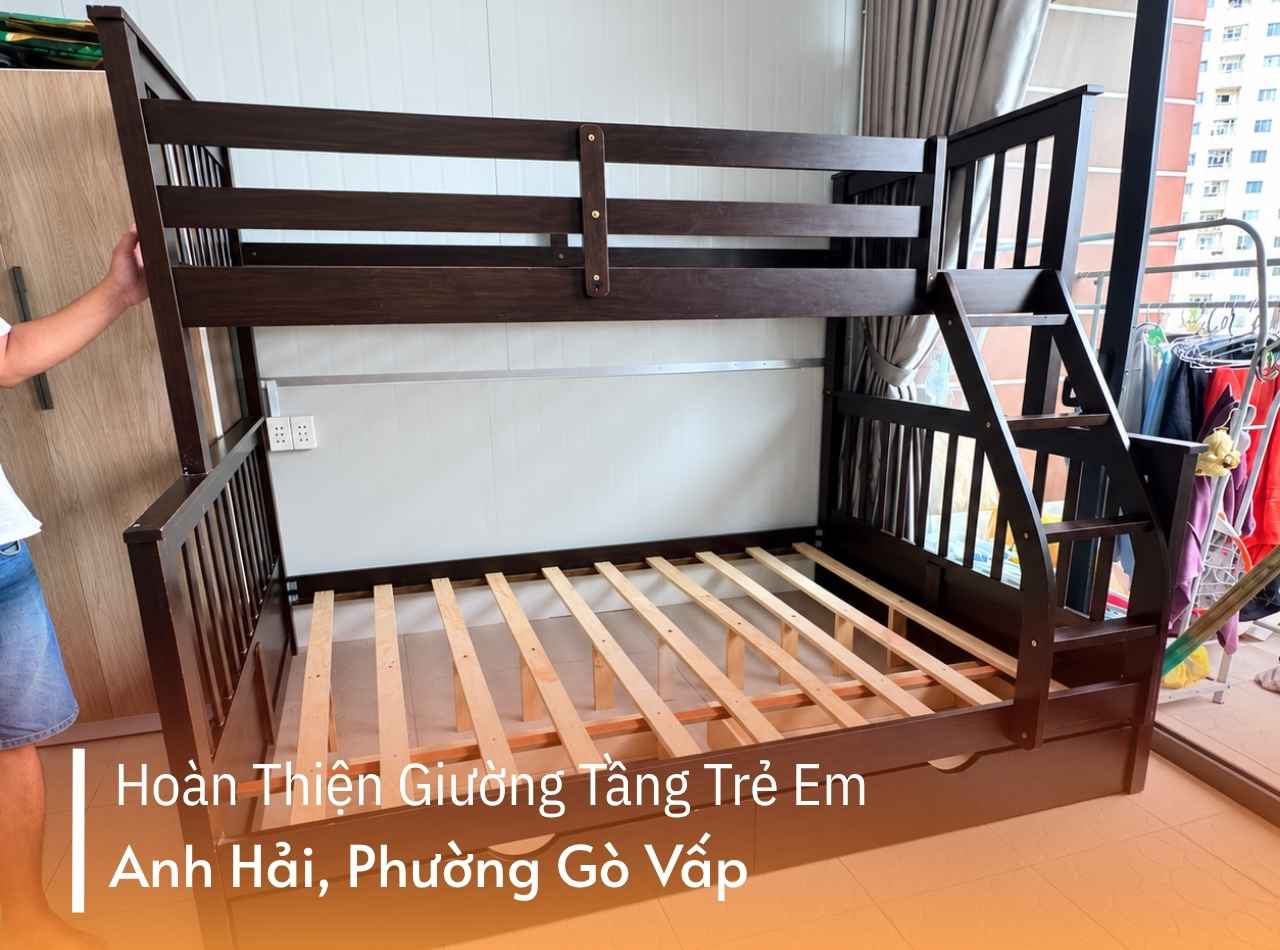 Hoàn Thiện Giường Tầng Trẻ Em Anh Hải Phường Gò Vấp