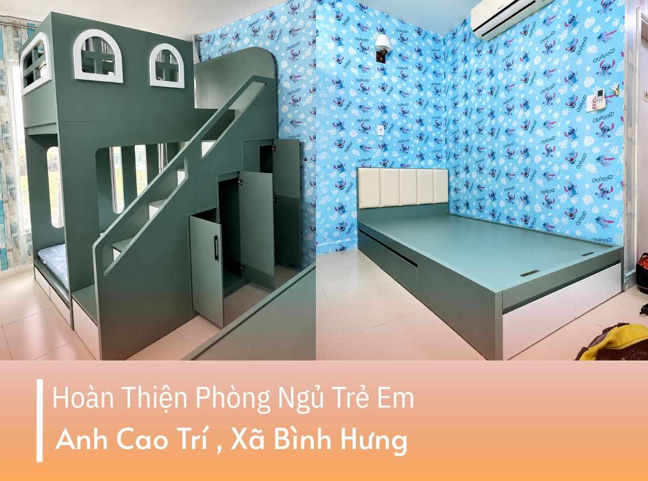 Hoàn Thiện Phòng Ngủ Trẻ Em Anh Cao Trí Tại Bình Hưng