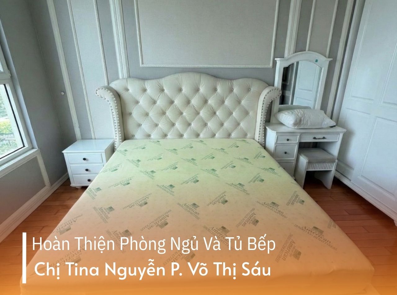 Hoàn Thiện Phòng Ngủ Và Tủ Bếp Cho Chị Tina Ở P. Võ Thị Sáu