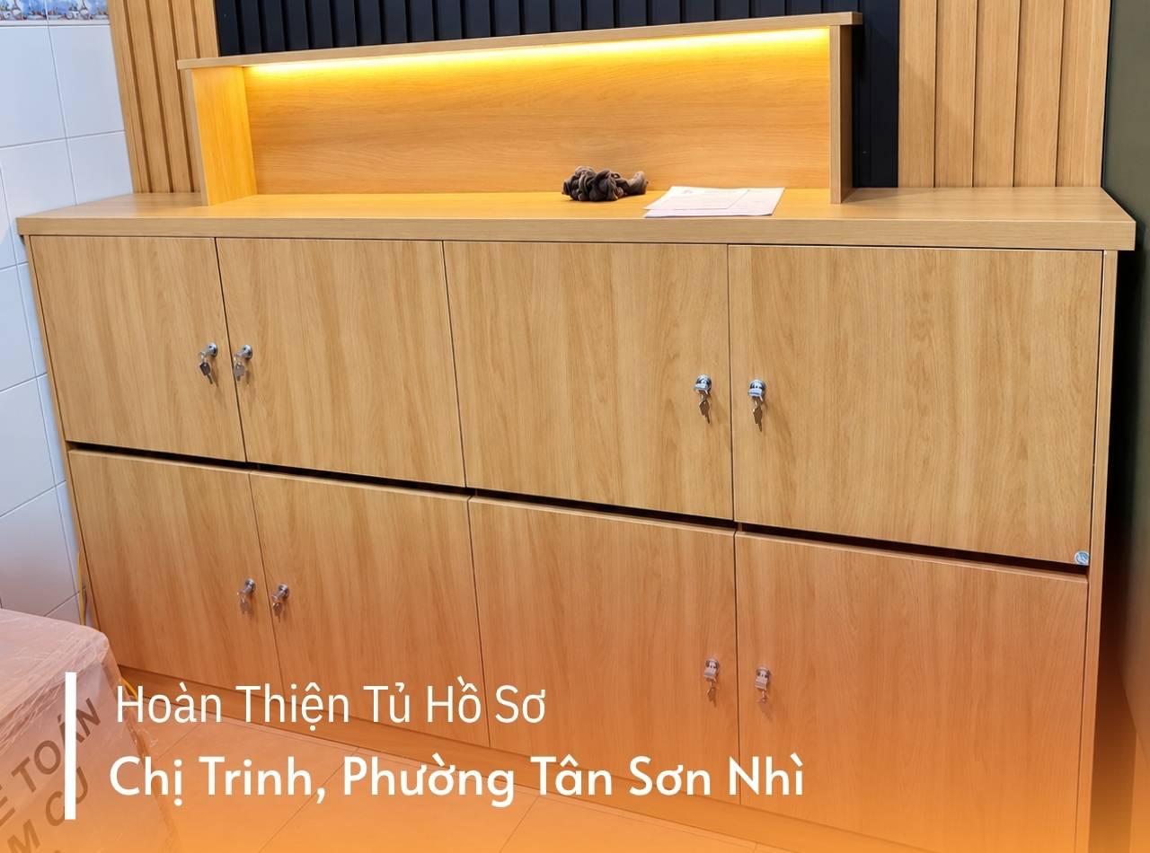 Hoàn Thiện Tủ Hồ Sơ Chị Trinh Tại Phường Tân Sơn Nhì