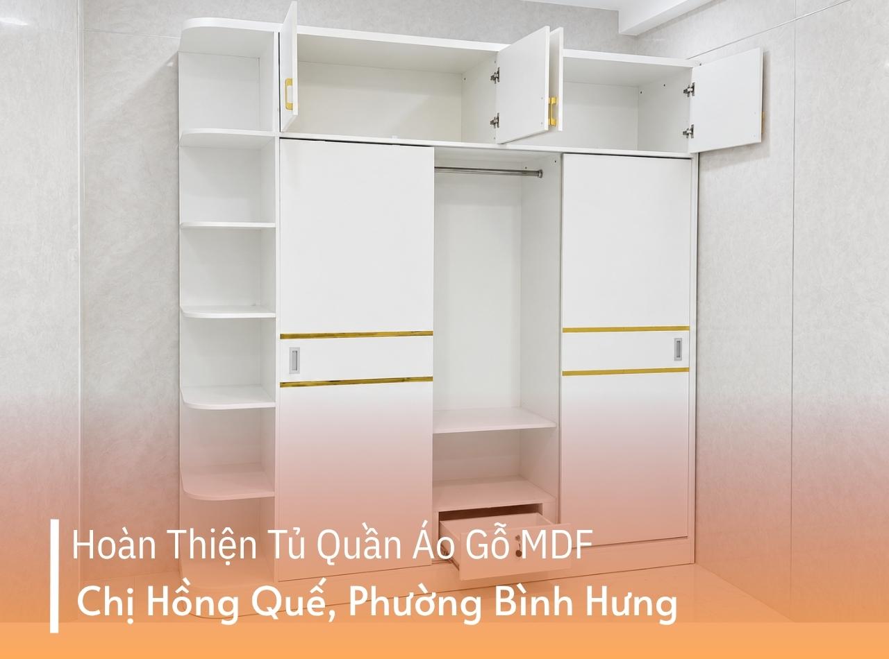 Hoàn Thiện Tủ Quần Áo Cho Chị Hồng Quế P. Bình Hưng TPHCM