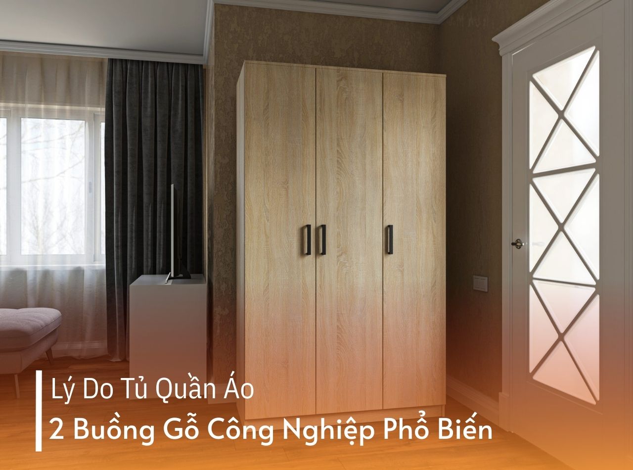 Lý Do Tủ Quần Áo 2 Buồng Gỗ Công Nghiệp Phổ Biến