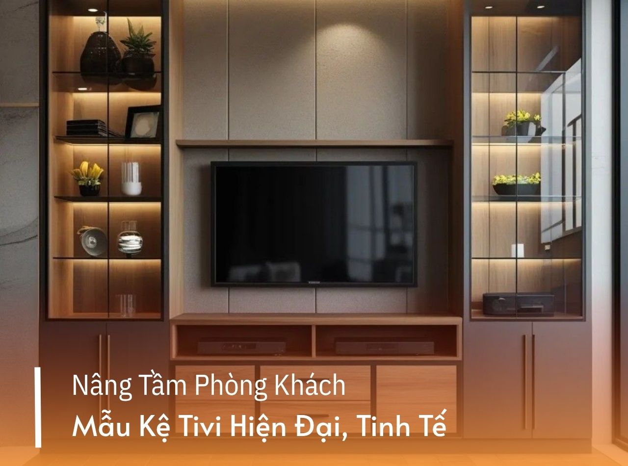Mẫu Kệ Tivi Phòng Khách Đẹp, Hiện Đại Và Tiện Nghi Nhất 2025