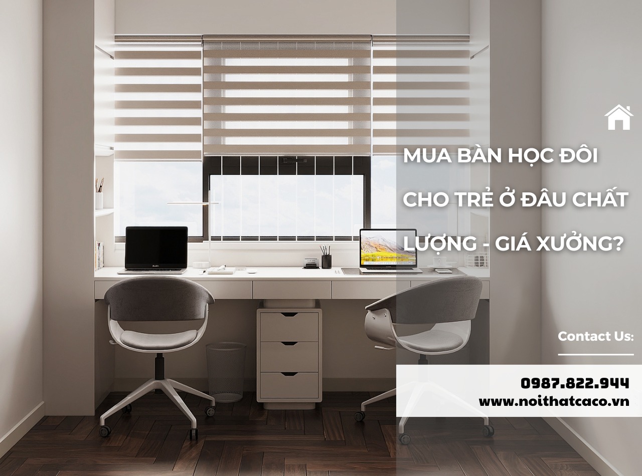 Mua bàn học đôi cho trẻ ở đâu đẹp - chất lượng - giá xưởng?