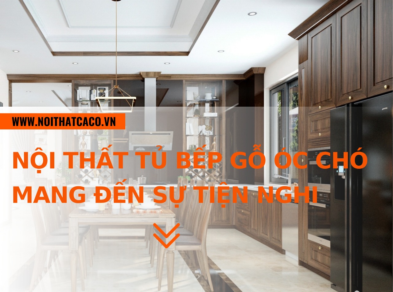 Nội thất tủ bếp gỗ óc chó: Mang đến sự tiện nghi và đẳng cấp