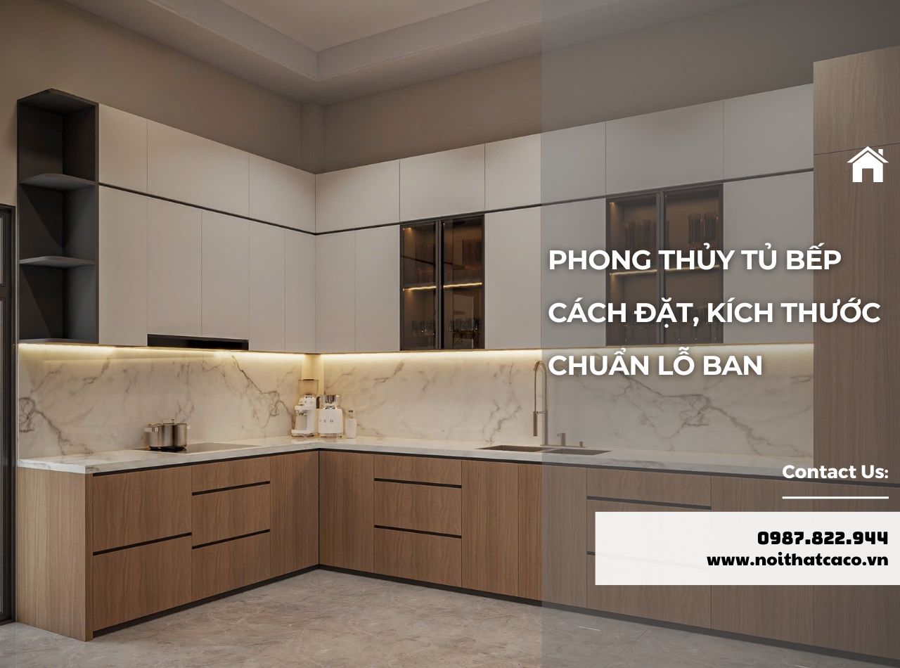 Phong Thủy Tủ Bếp: Kích Thước Chuẩn Lỗ Ban Cho Gia Đình