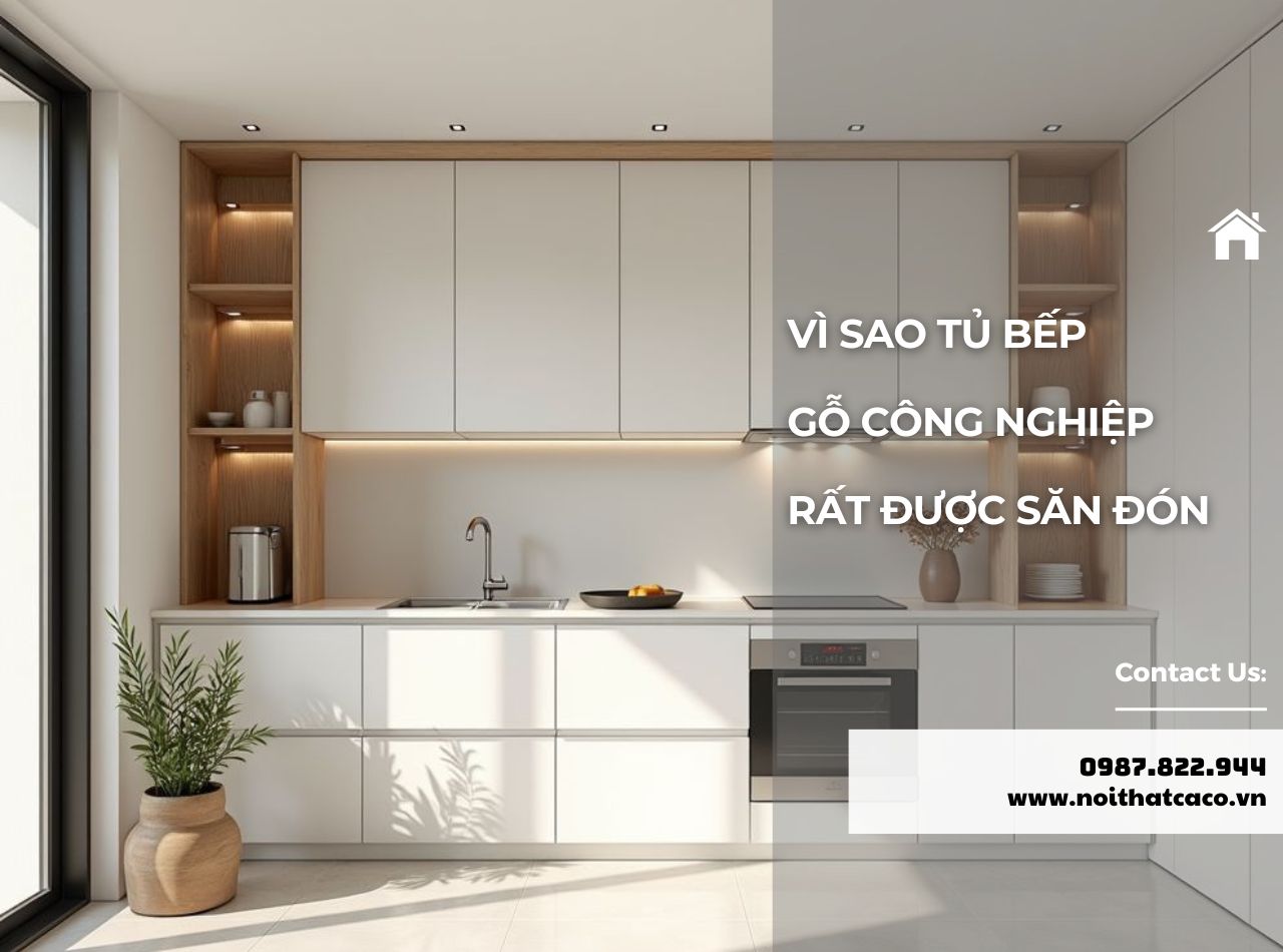 Tất Tần Tật Về Mẫu Tủ Bếp Gỗ Công Nghiệp Hiện Đại Đẹp
