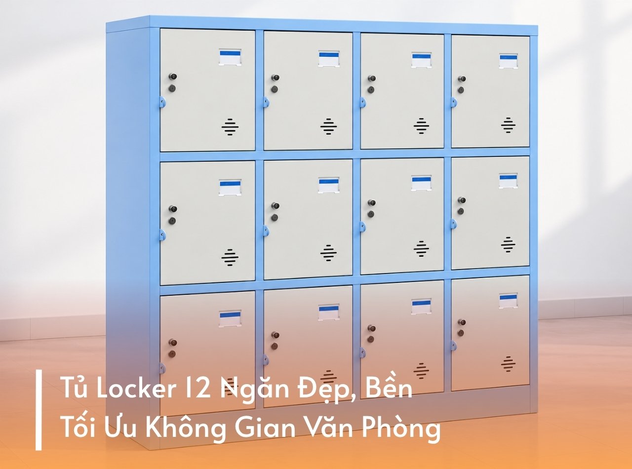Tủ Locker 12 Ngăn Đẹp, Bền, Tối Ưu Không Gian Văn Phòng