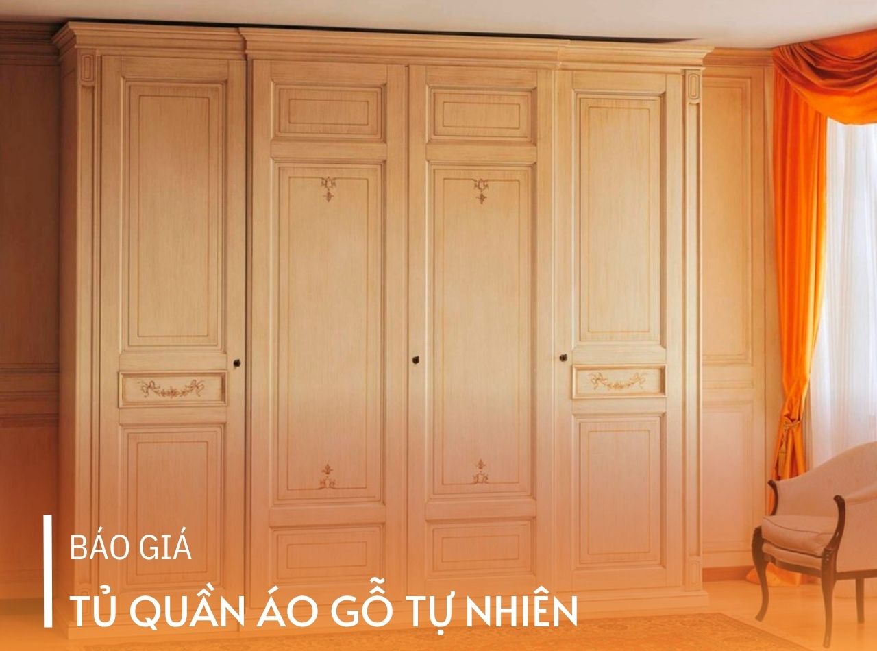 Tủ Quần Áo Gỗ Tự Nhiên Giá Bao Nhiêu 1 Mét? Báo Giá Tại CaCo