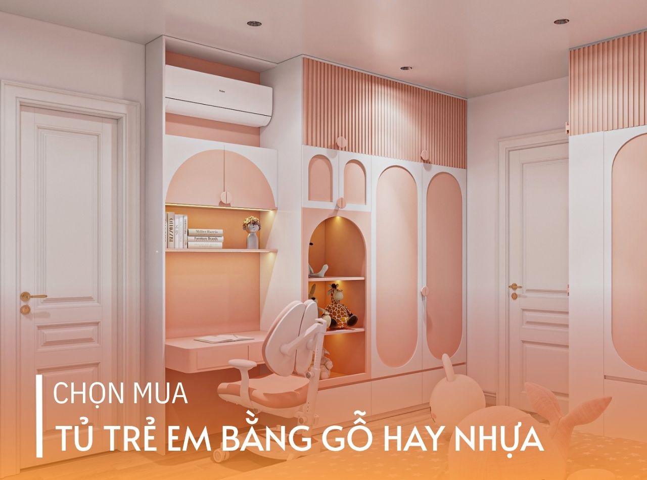 Nên Chọn Mua Tủ Trẻ Em Bằng Gỗ Hay Nhựa?