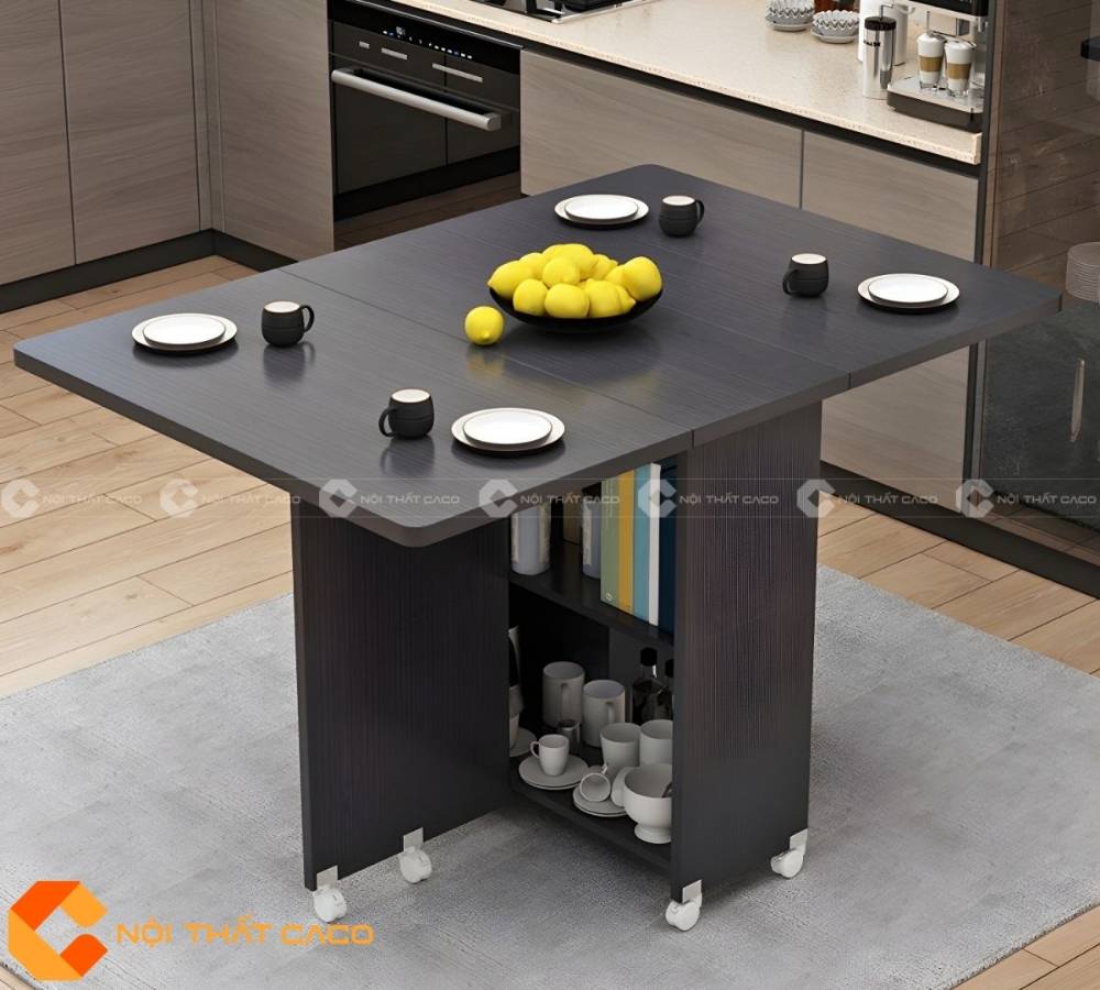 Bàn Ăn Gấp Gọn Gỗ Công Nghiệp BA070