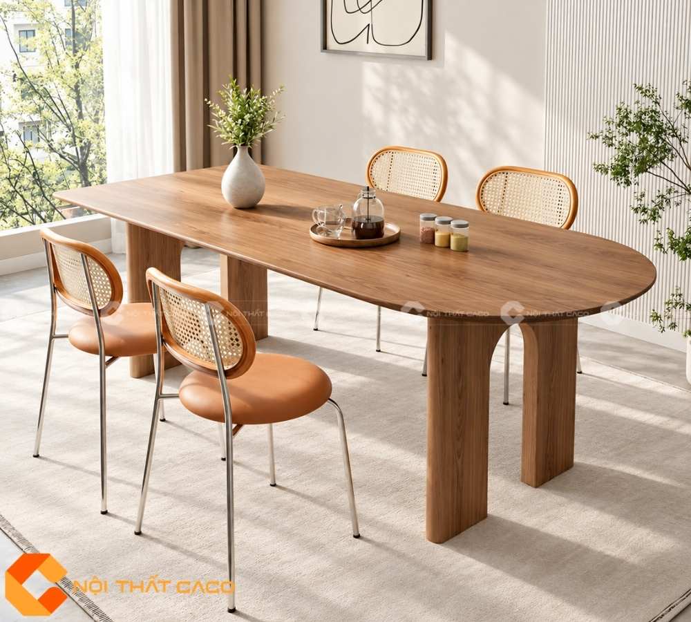 Bàn Ăn Gỗ Tự Nhiên BA076