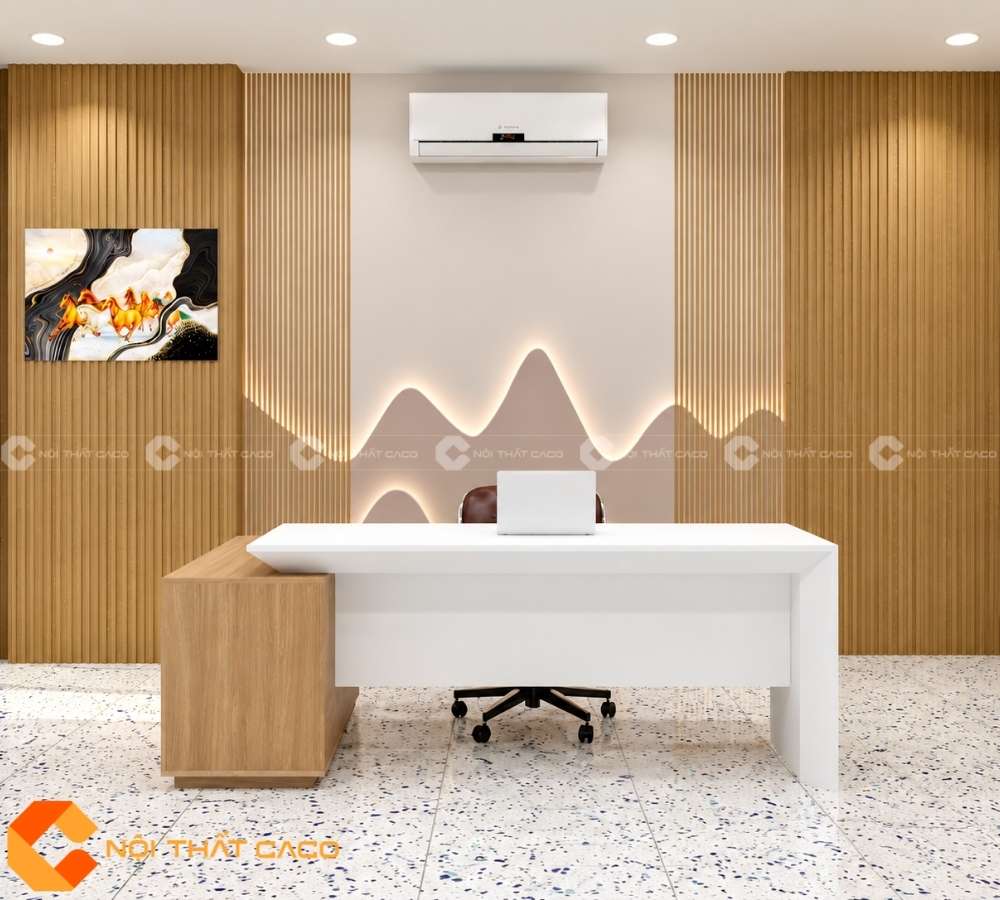 Bàn Giám Đốc Gỗ Công Nghiệp BGD071