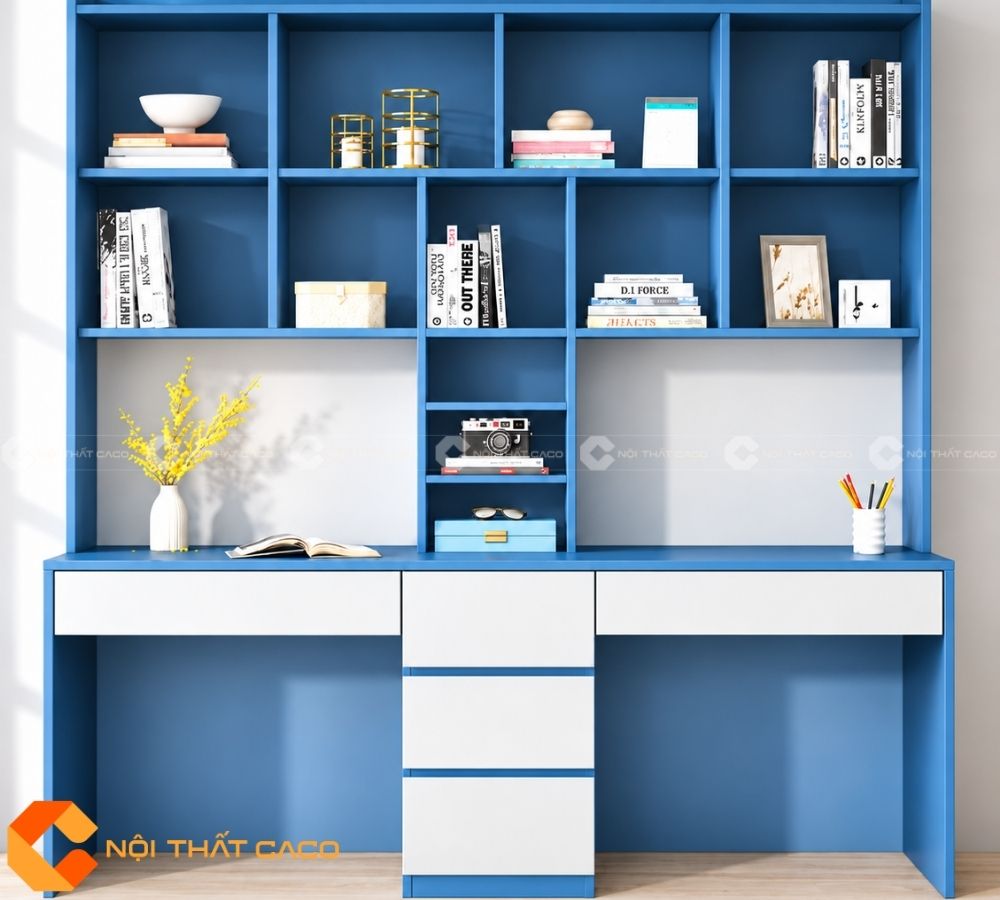 Bàn Học Đôi Gỗ Công Nghiệp BHTE046