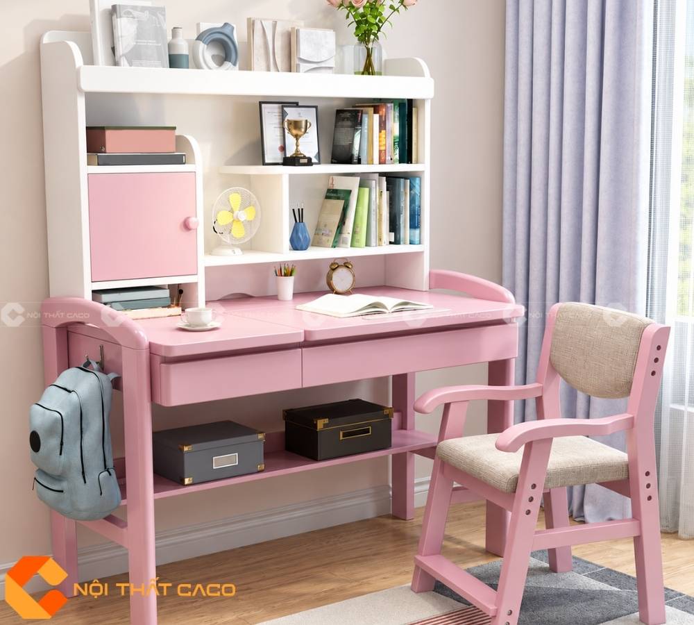 Bàn Học Trẻ Em Gỗ Tự Nhiên BHTE044