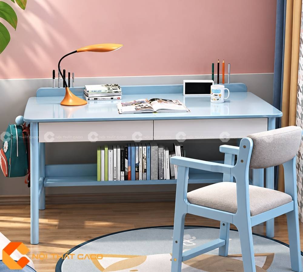 Bàn Học Trẻ Em Gỗ Tự Nhiên BHTE047