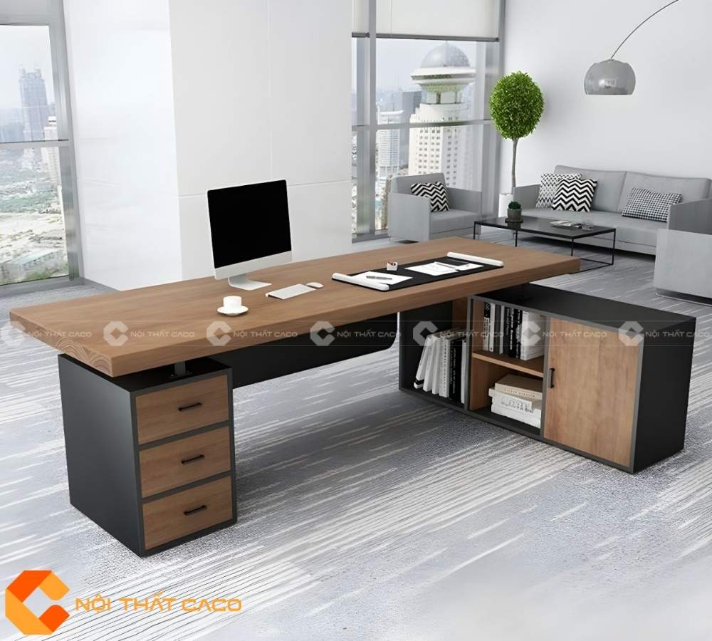 Bàn Làm Việc Giám Đốc Gỗ Tự Nhiên BGD066
