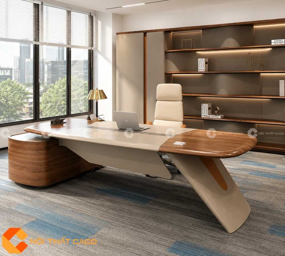 Bàn Làm Việc Giám Đốc Gỗ Tự Nhiên BGD069
