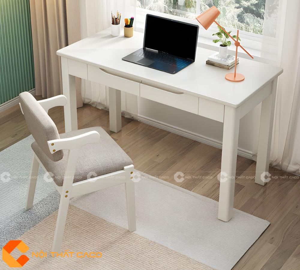 Bàn Làm Việc Tại Nhà Gỗ Tự Nhiên BLV048