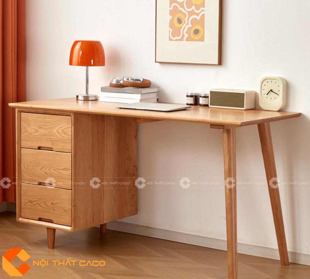 Bàn Làm Việc Tại Nhà Gỗ Tự Nhiên BLV053