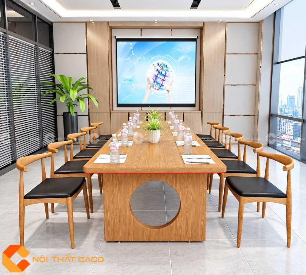 Bàn Phòng Họp Gỗ Tự Nhiên BHTN014