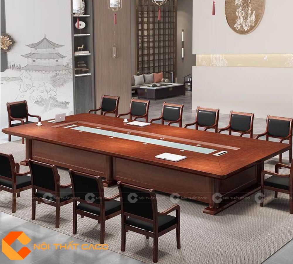 Bàn Phòng Họp Gỗ Tự Nhiên BHTN03