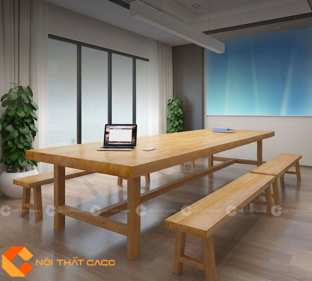 Bàn Phòng Họp Gỗ Tự Nhiên BHTN04