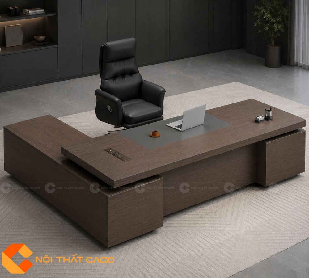 Bàn Làm Việc Giám Đốc Gỗ Công Nghiệp BGD08