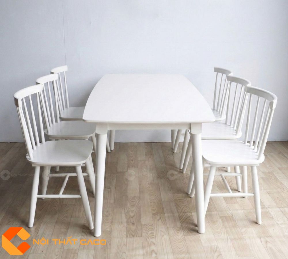 Bộ Bàn Ăn Gỗ Cao Su Tự Nhiên BA069