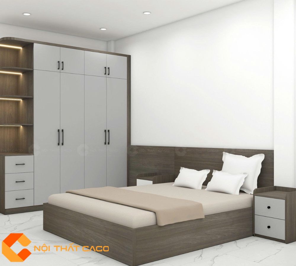 Combo Phòng Ngủ CBPN164 Gỗ Công Nghiệp Hiện Đại, Sang Trọng 