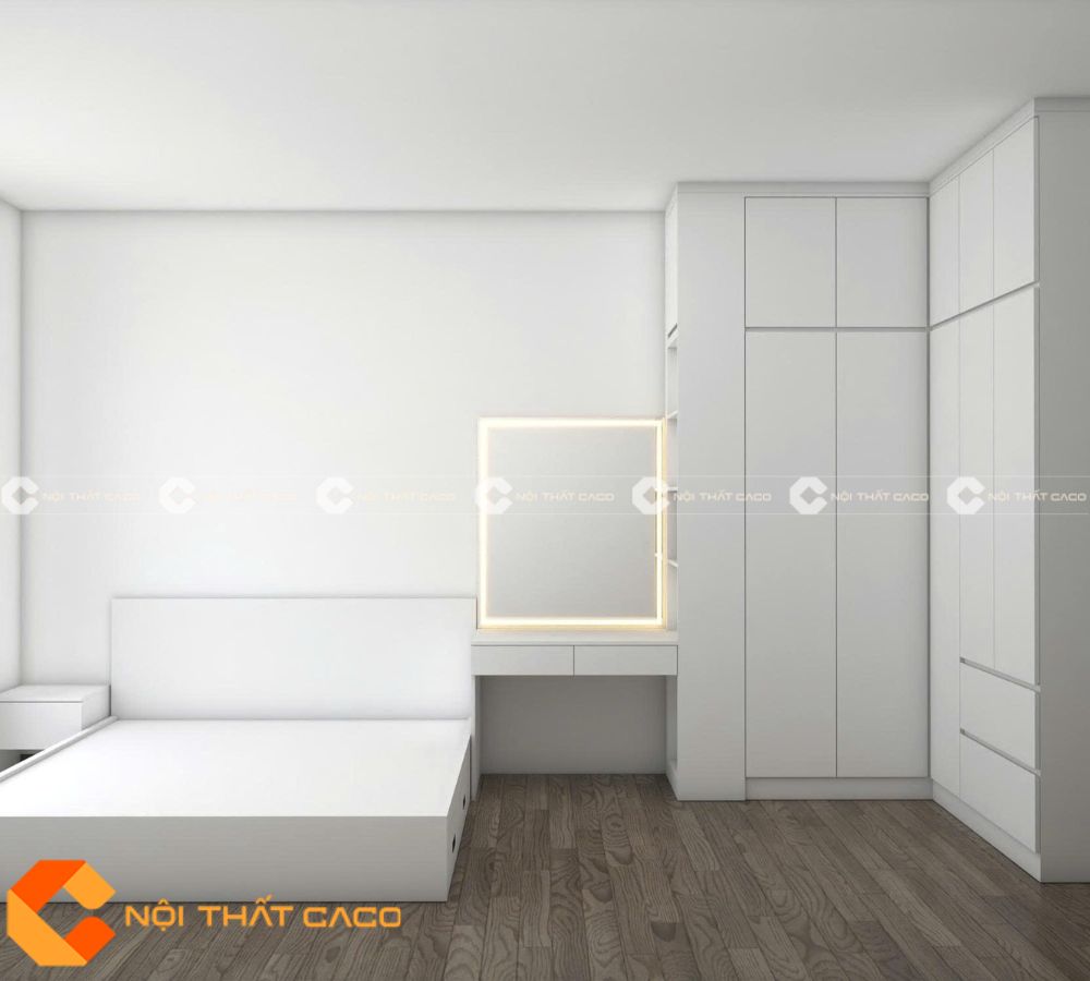 Combo Phòng Ngủ CBPN165 Tone Trắng Sang Trọng 