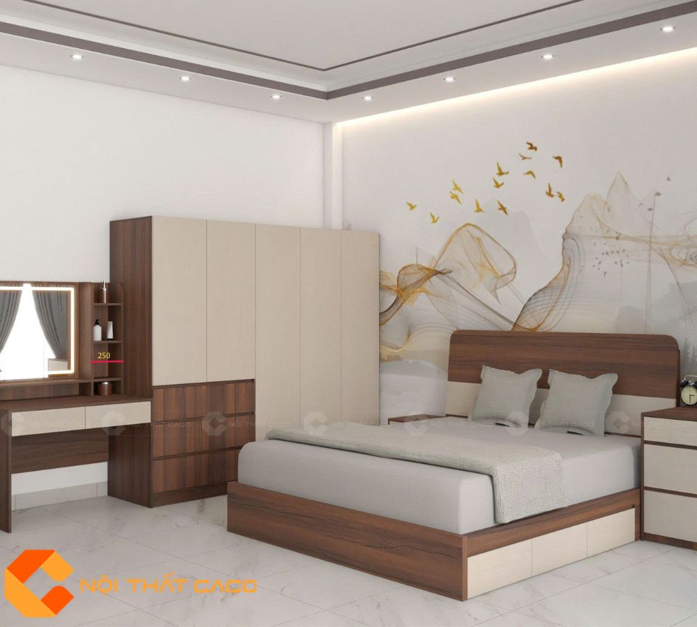 Combo Phòng Ngủ Gỗ Công Nghiệp CBPN177