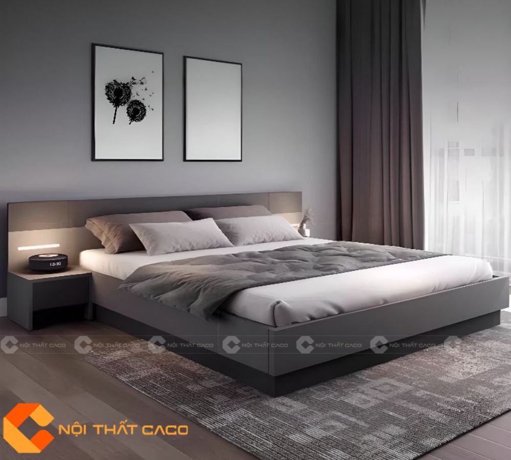 Giường Gỗ Công Nghiệp GN105