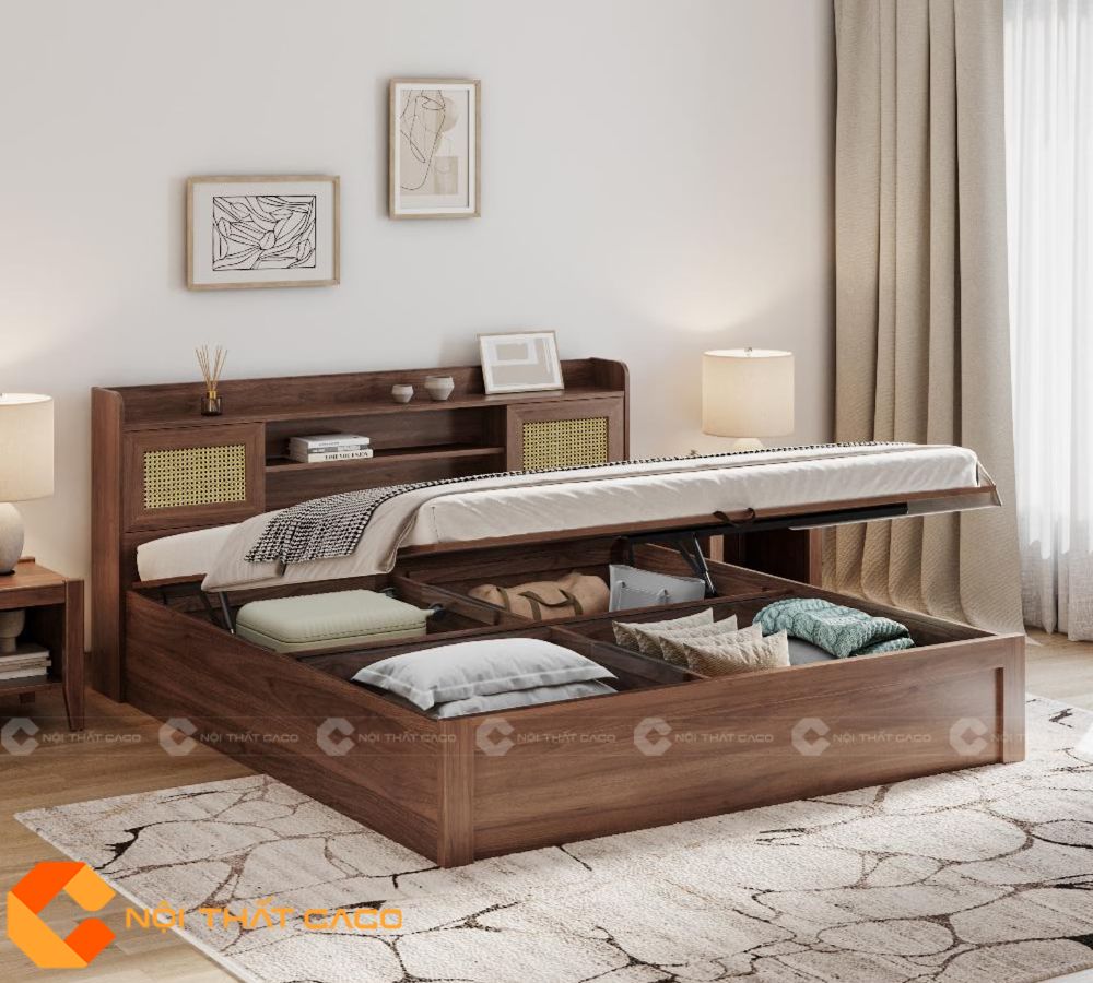 Giường Ngủ Gỗ Công Nghiệp GN098