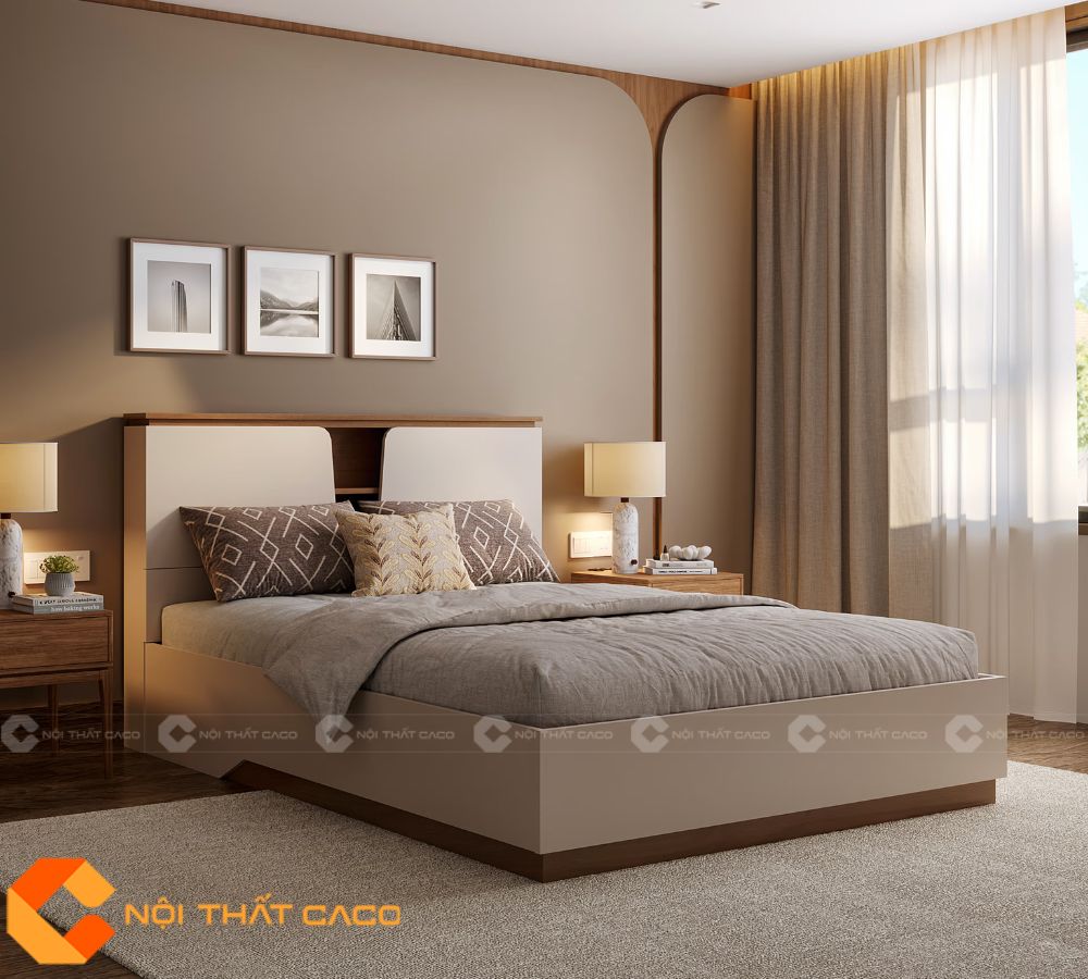 Giường Ngủ Gỗ Công Nghiệp GN100