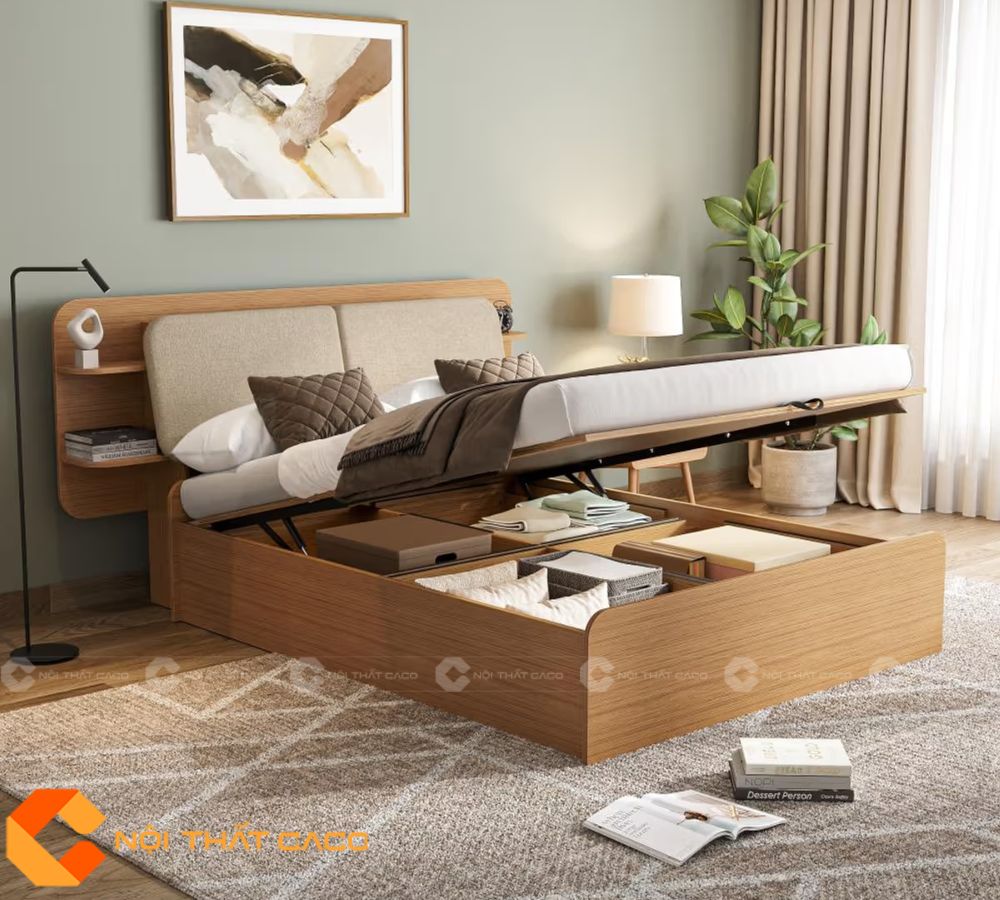 Giường Ngủ Gỗ Công Nghiệp GN102