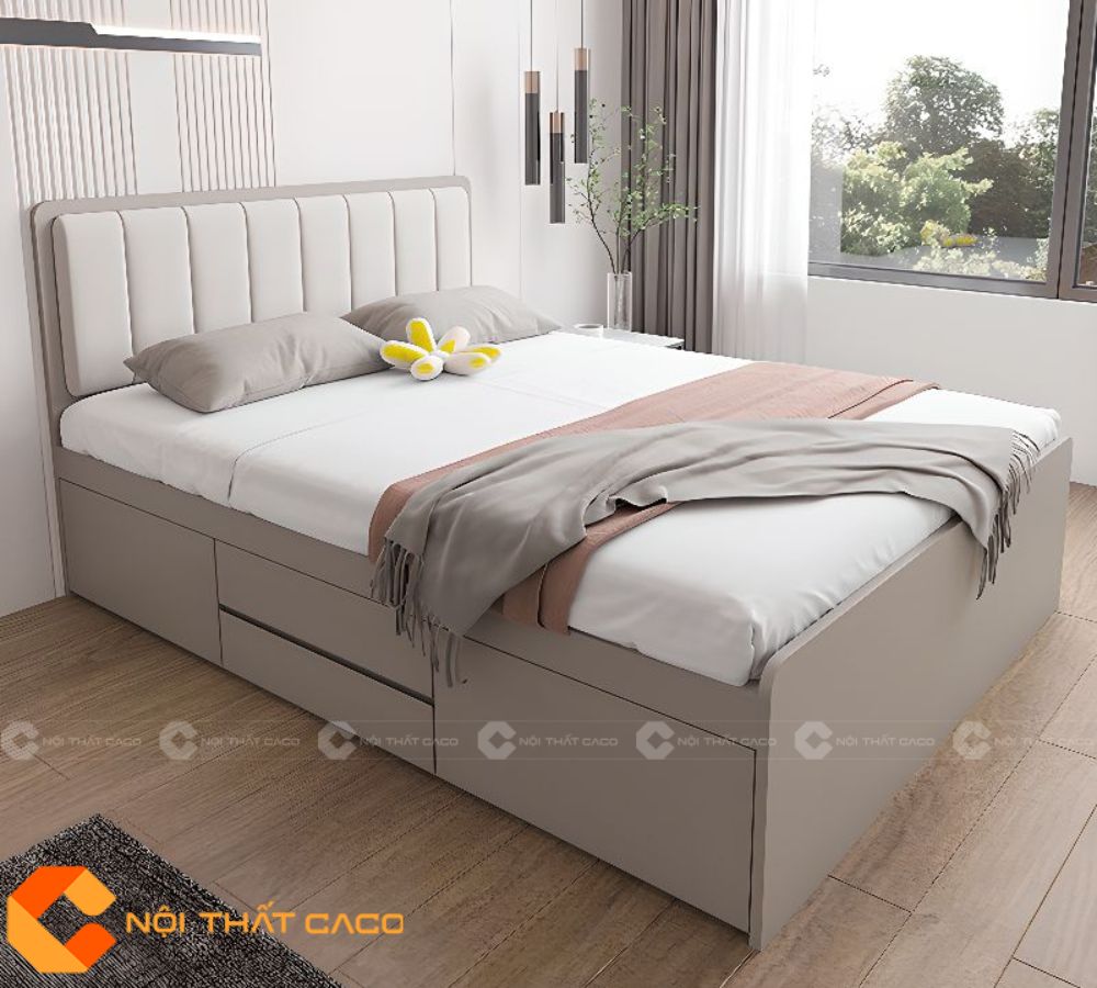 Giường Ngủ Gỗ Công Nghiệp GN106