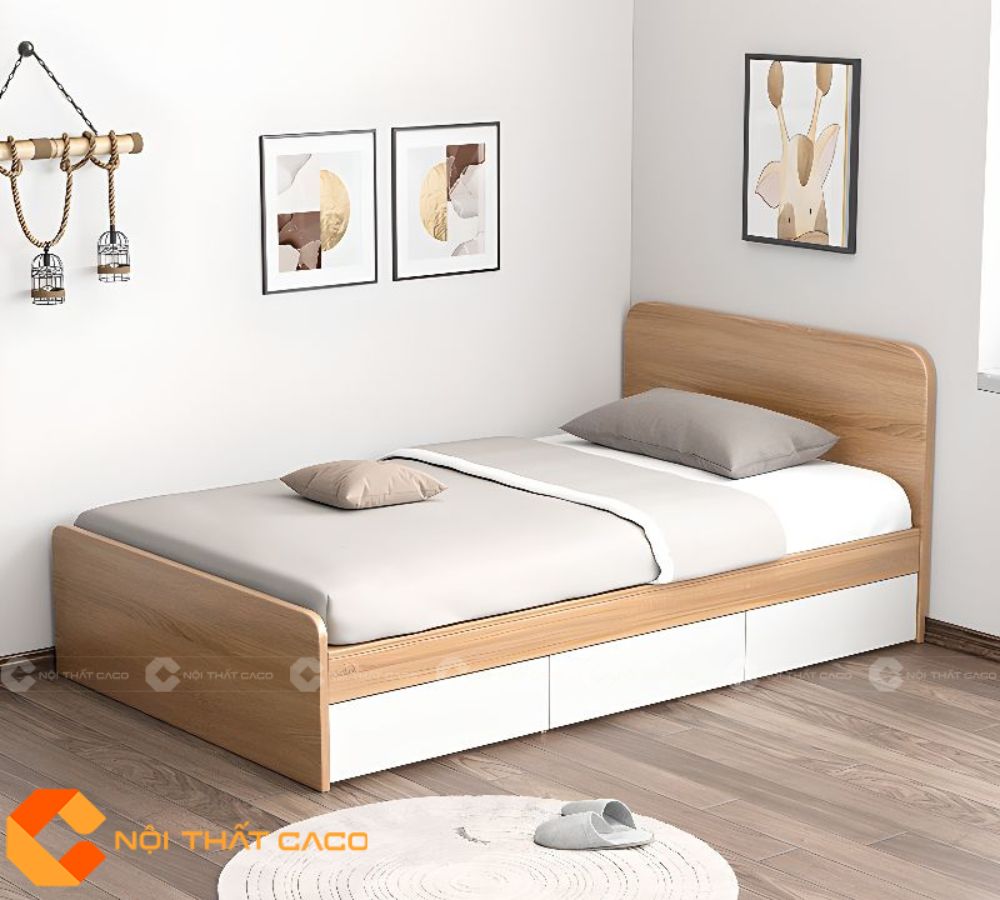 Giường Ngủ Gỗ Công Nghiệp GN107